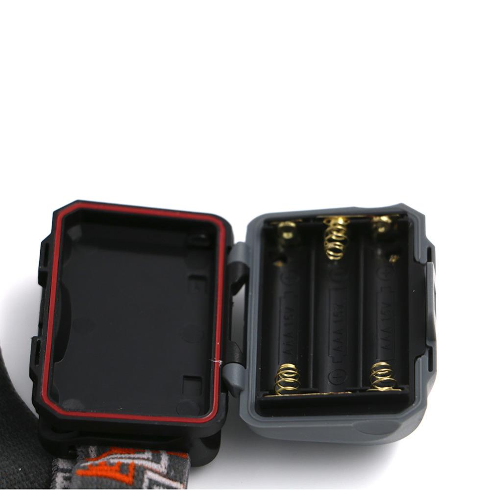 R3 + 2LED 800 Lumens 4 Modes Mini Headlamp Outdoor Headlight Waterproof Lantern Use AAA Battery