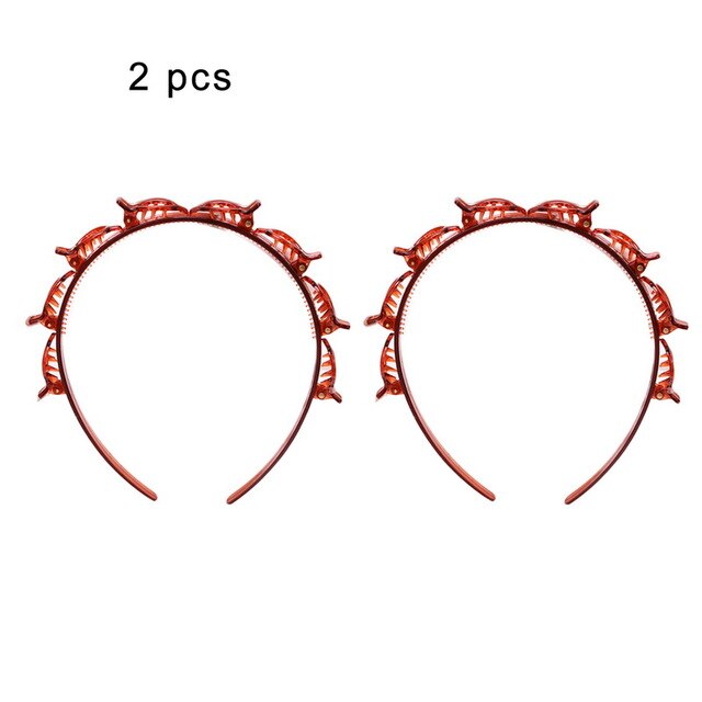 Black Braider Hair Clip Burst Pin Hairdo Bring Hair Hoop Multi-storey Wisp Air Weave Head Hoop Styling Tool
