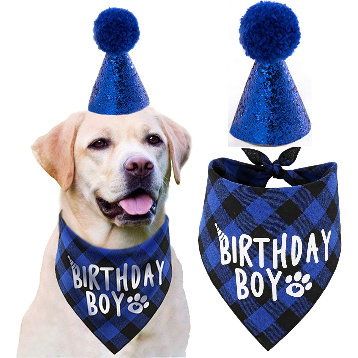 Pet Birthday Set Triangle Scarf Hat Pet Party Decoration Styling Outdoor Creative