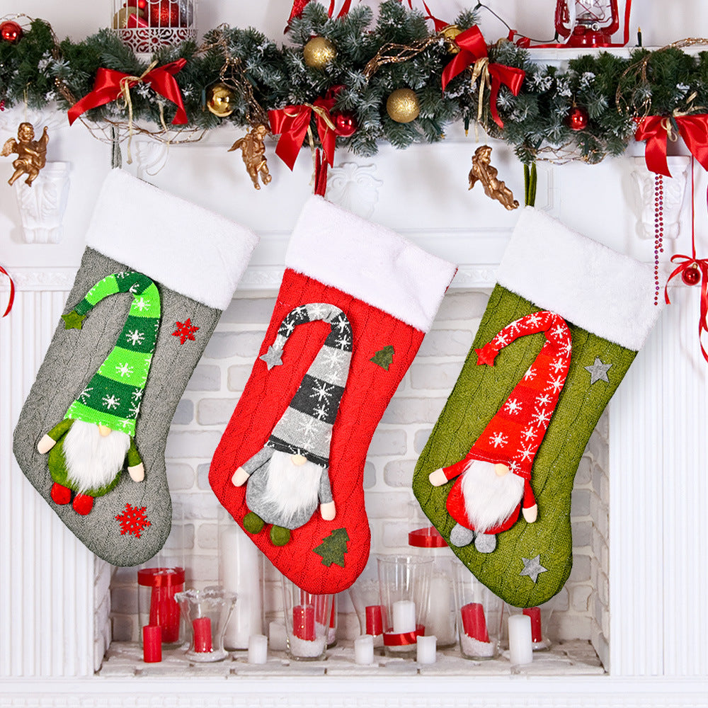 Christmas Decoration Knitted Rudolf Christmas Socks Christmas Children&