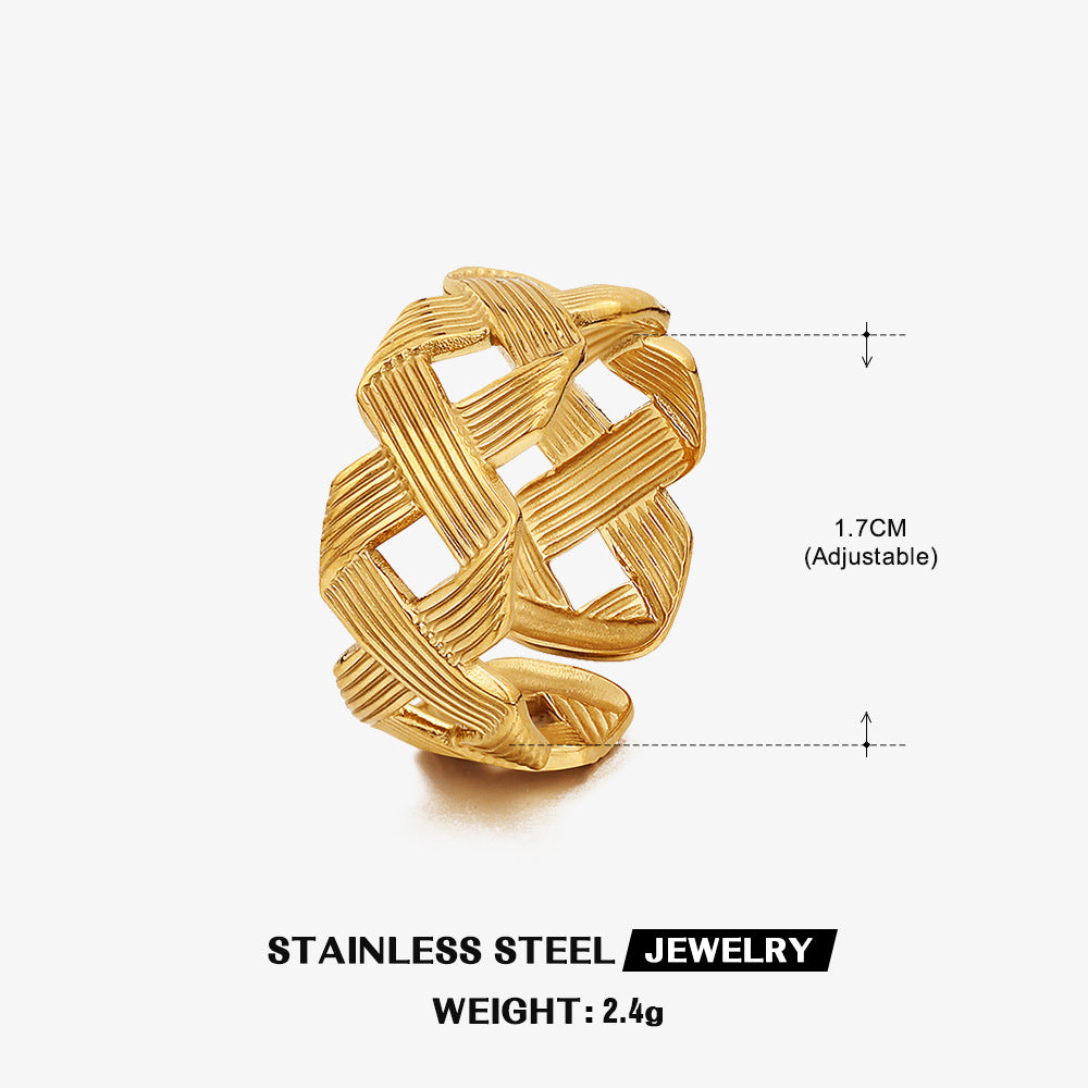 Personalized Trendy Ins Style Adjustable Ring for Women