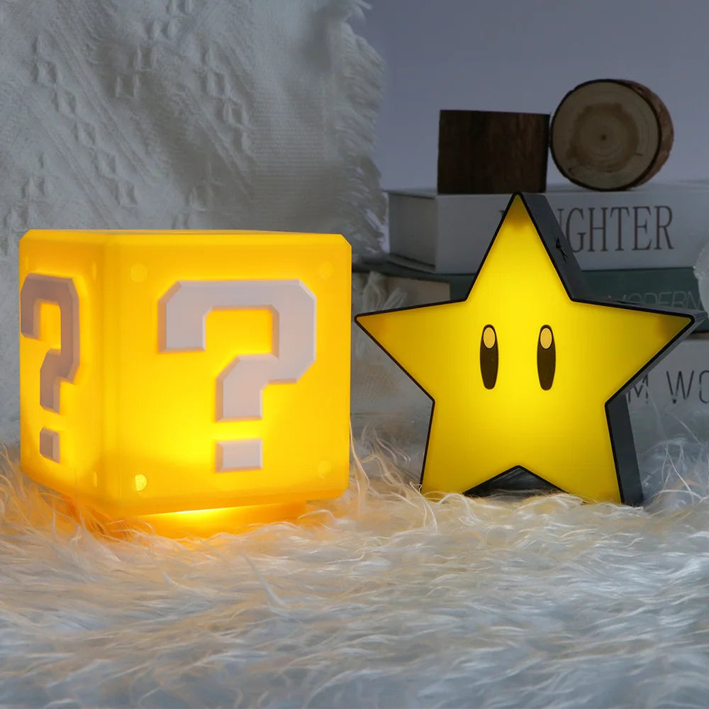 LED Question Mark Night Light Games Toy Children Table Lamp USB Charging Kids Birthday Gift