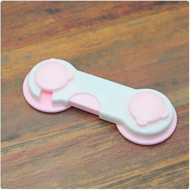 5pc/lot Plastic Cabinet Lock Child Safety Baby Protection From Children Safe Locks for Refrigerators Baby Security Drawer Latches