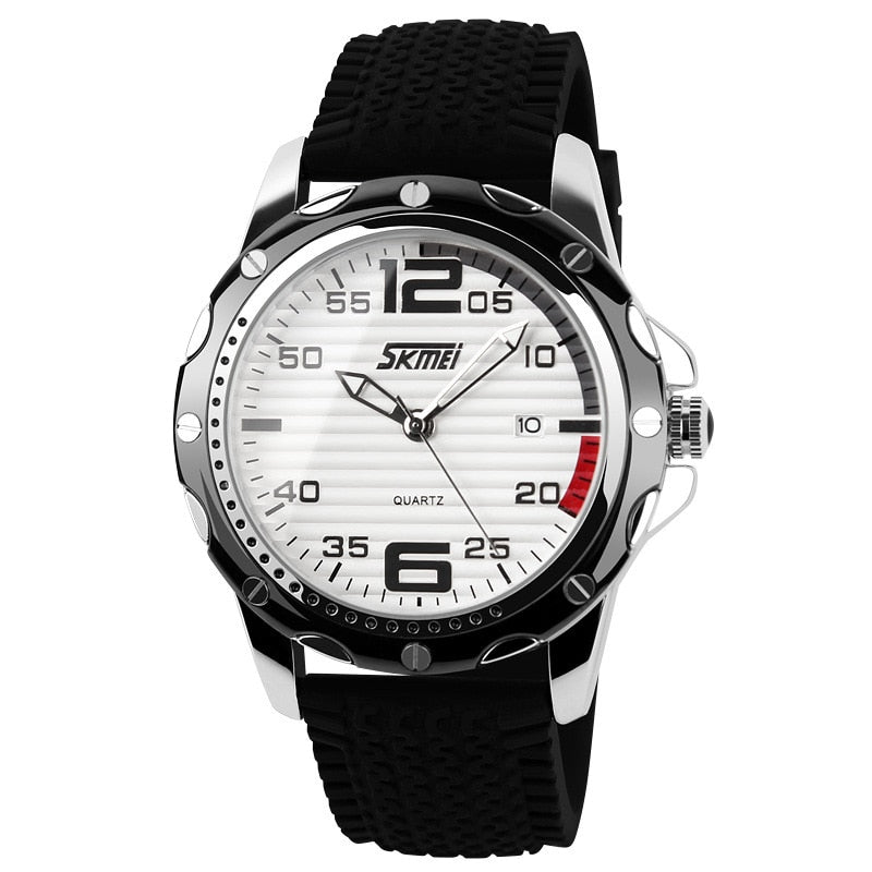 SKMEI 0992 Famous Brand Sport Jelly Quartz Men Casual Watch Calendar Date Work For Luxury Brand Men Dress Wristwatch 30M Waterproof