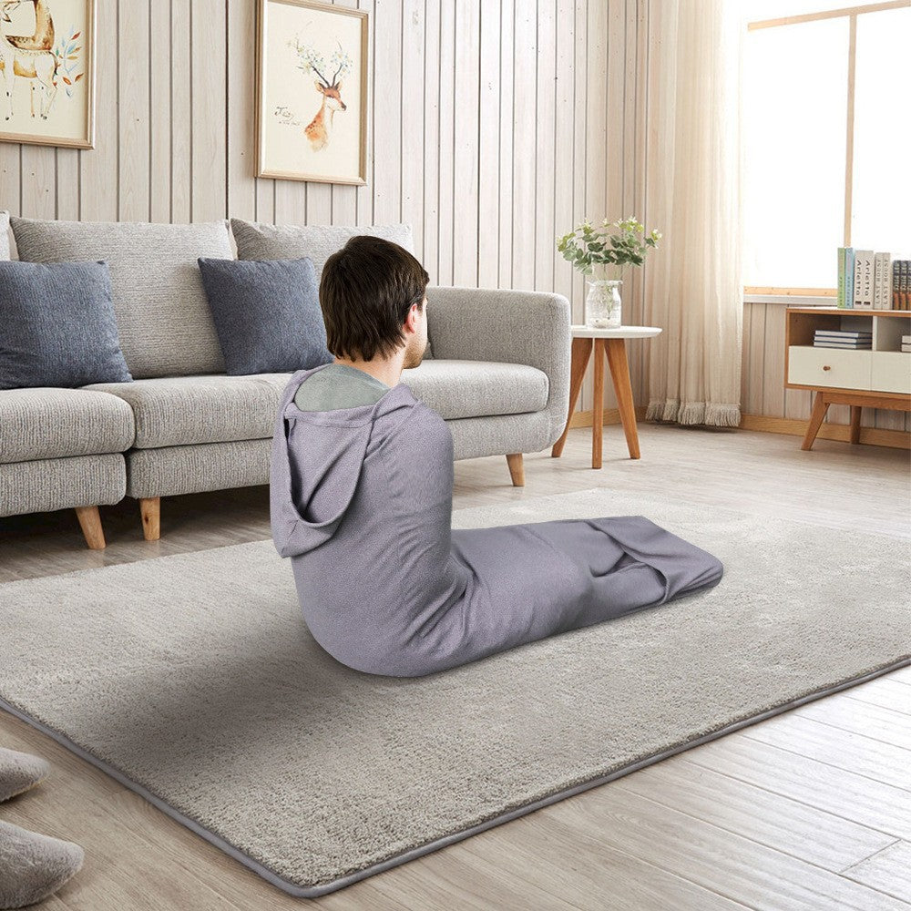 Portable shark sleeping bag for home travel super soft velvet parent-child outfit home sleeping bag 