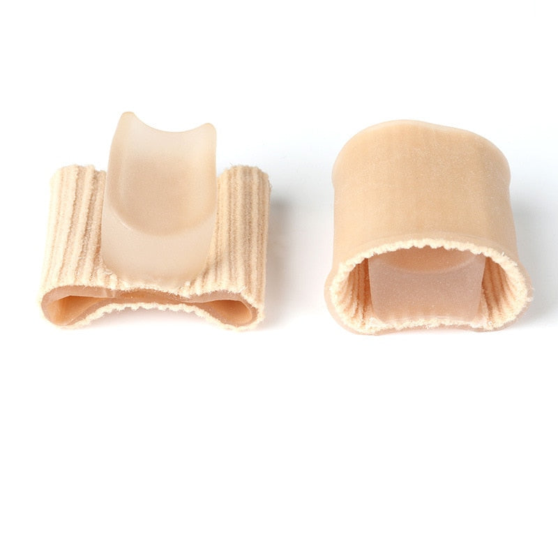 1 pair Toe Separator Corrector Hallux Valgus Straightener Orthodontic Toe Braces Silicone Toe Foot Cover Care Tool
