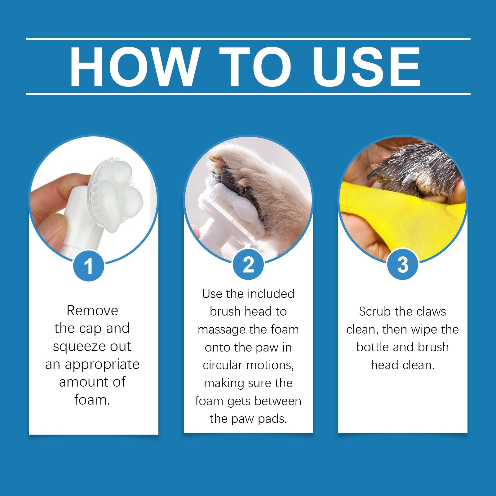 Pet Paw Foam Cleaner
