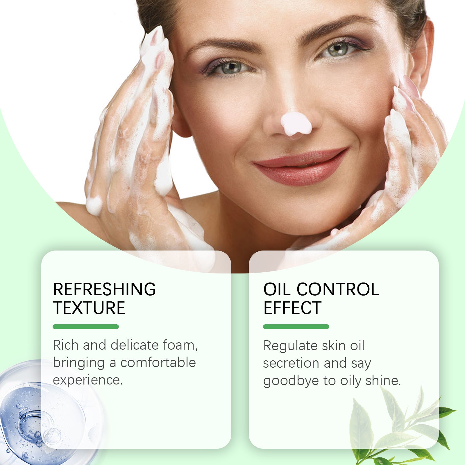 Woodsleep Gentle Moisturizing Facial Cleanser, Gentle Moisturizing Facial Cleanser Dense Foam Clean, Moist And Not Tight