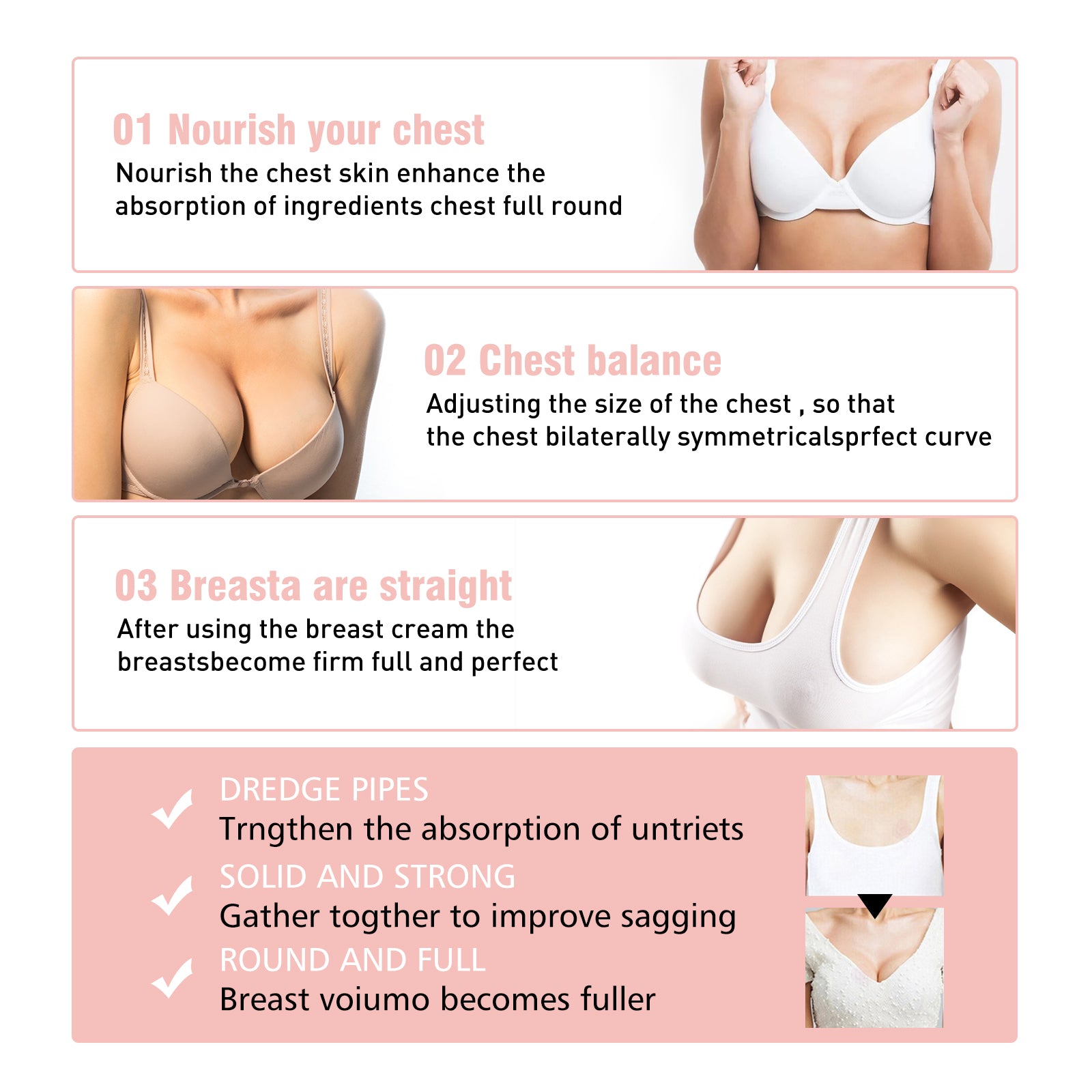 Beauty Ball Essential Oil, Firming Plump Massage Beauty Breast Care Essential Oil