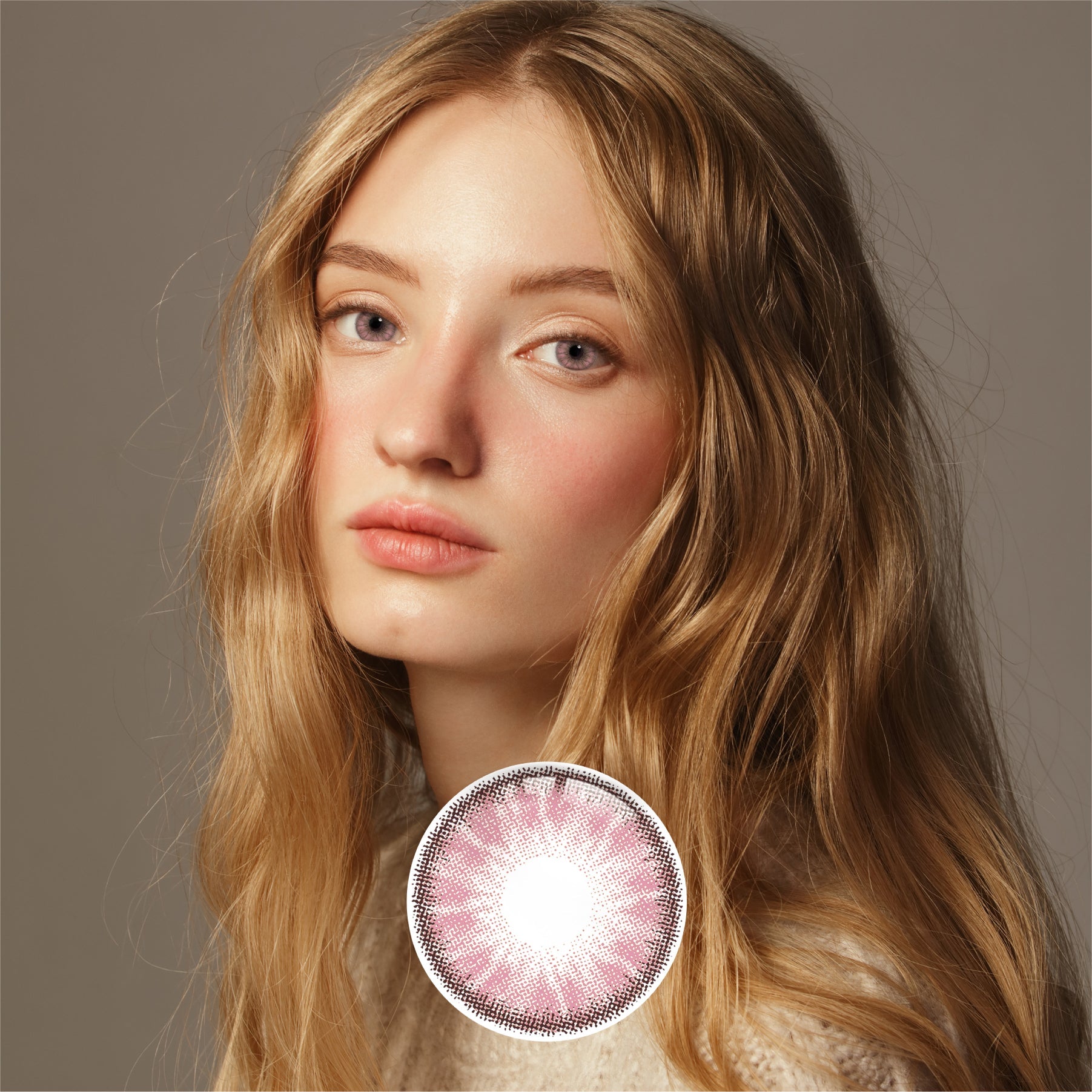 1Pair FDA Certificate Eyes Beautiful Pupil Colorful Girl Cosplay Contact Lenses Purely violet