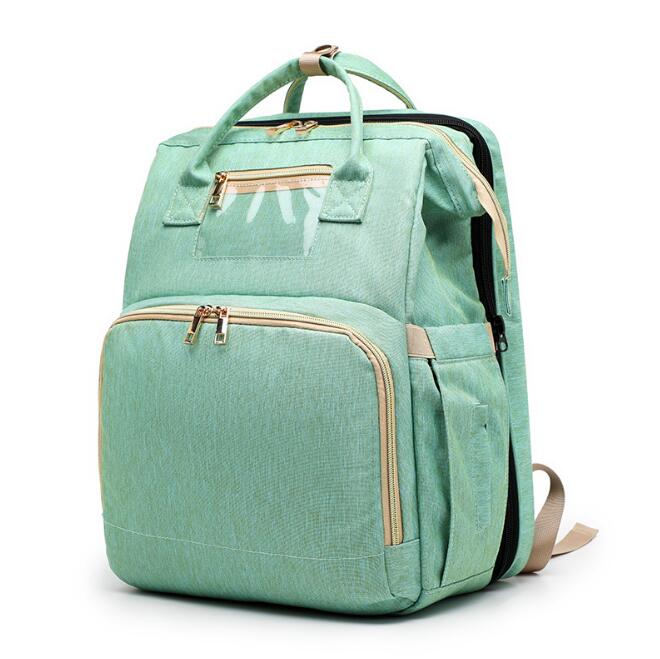 2in1 Multifunctional Baby folding bed Travel Portable Large Capacity Shoulder Mommy Folding Crib Bags