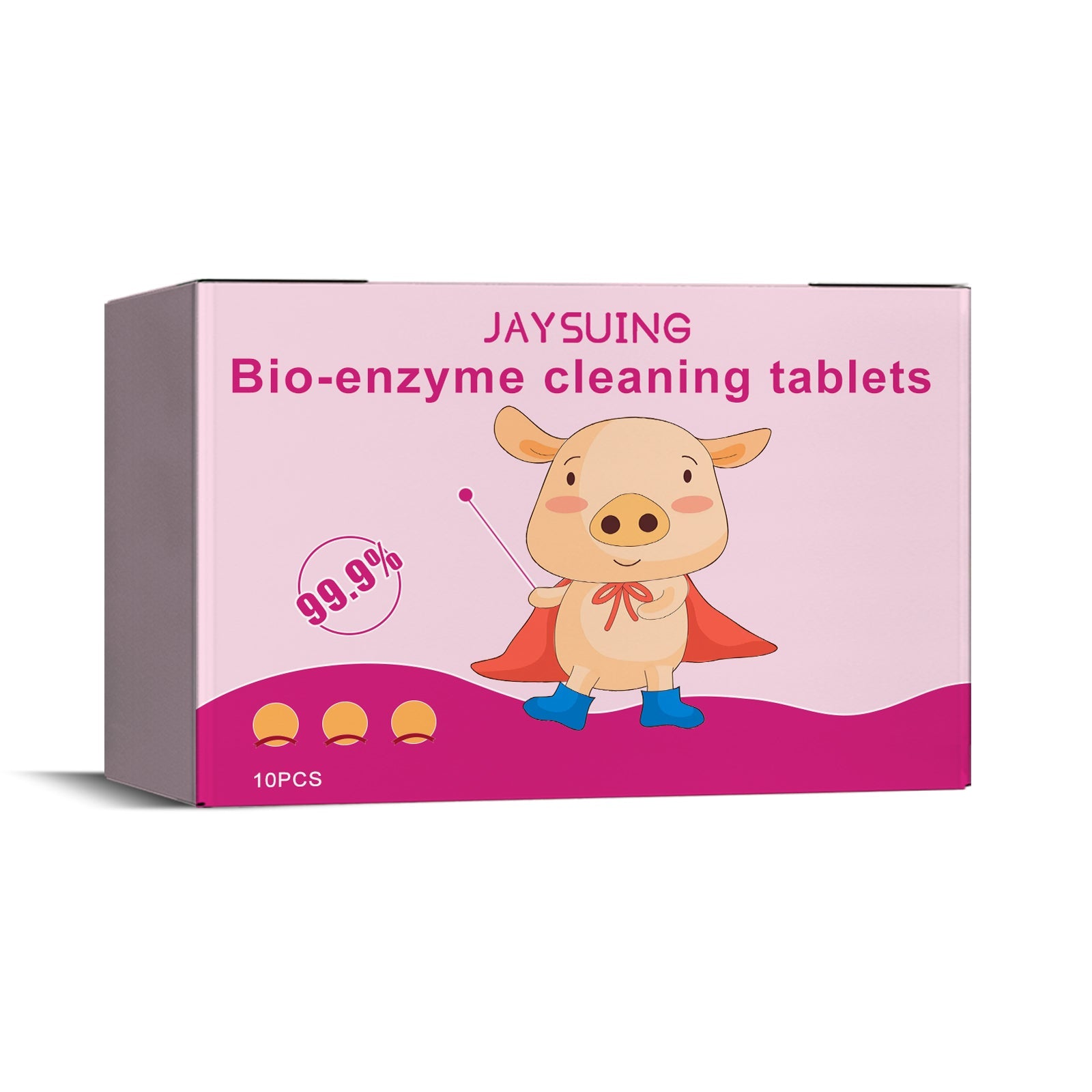 Bioenzyme Explosion Salt Effervescent Tablets, Cleaning Clothing Yellow Stubborn Stains Coffee Stains Cleaning Tablets