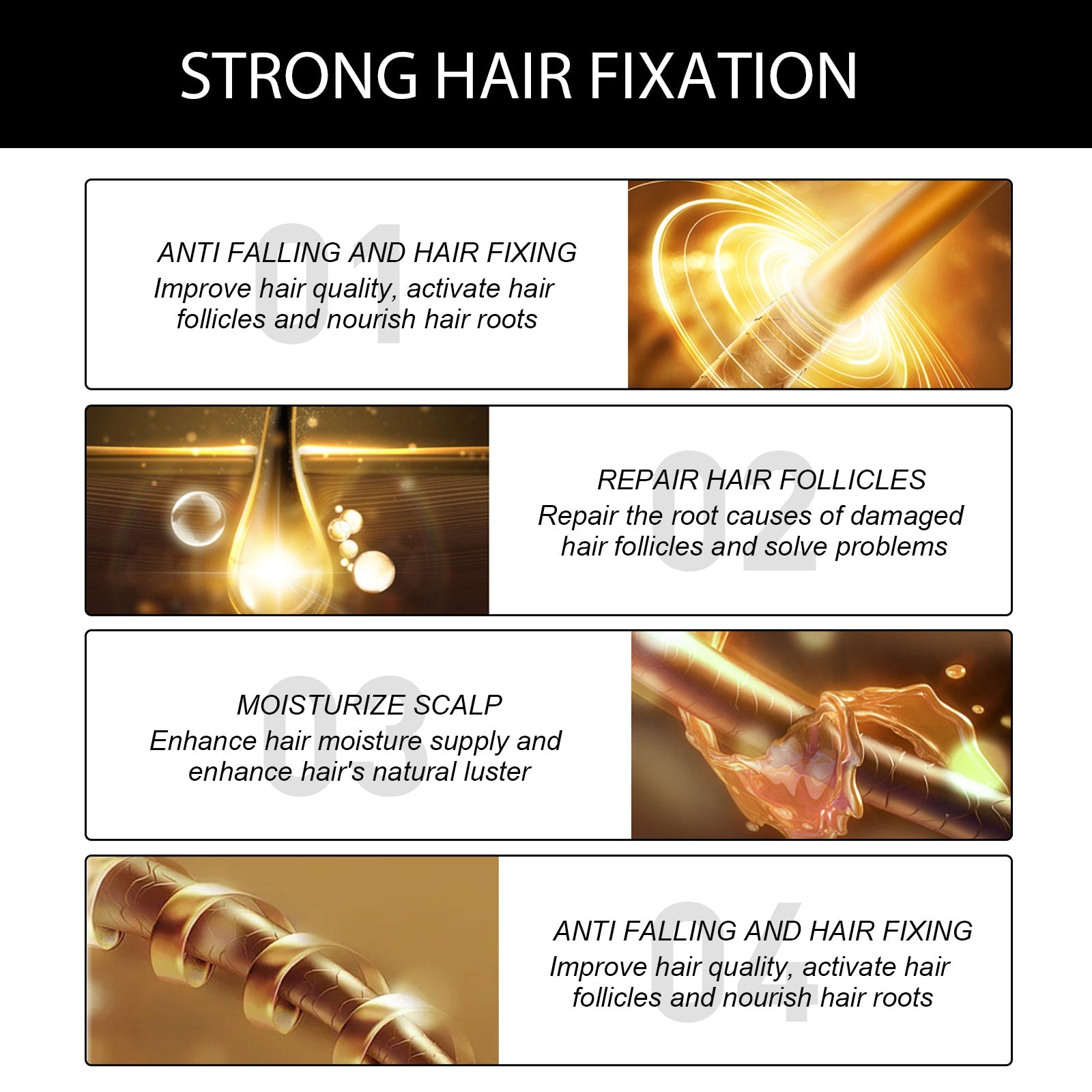 Hair Essential Oil, Scalp Massage Moisturizes And Softness To Prevent Strong And Thick Hair