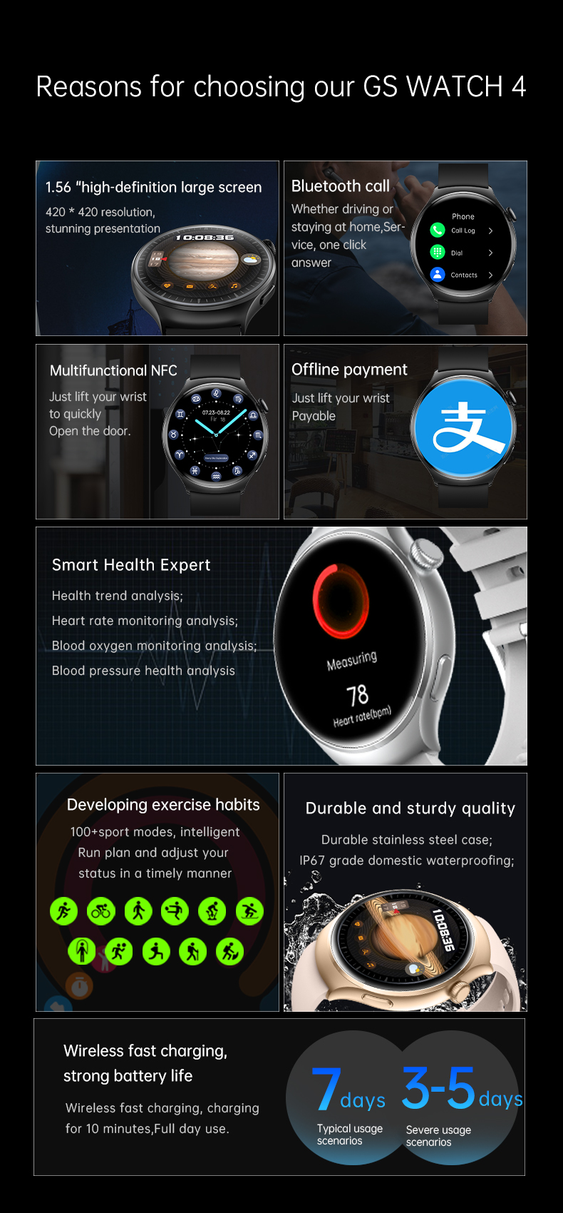 GS Watch 4 Smart bracelet