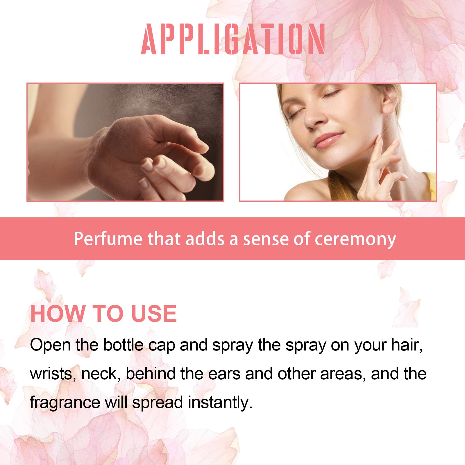 Perfume Spray Fresh Lasting Fragrance Non-Pungent Women&