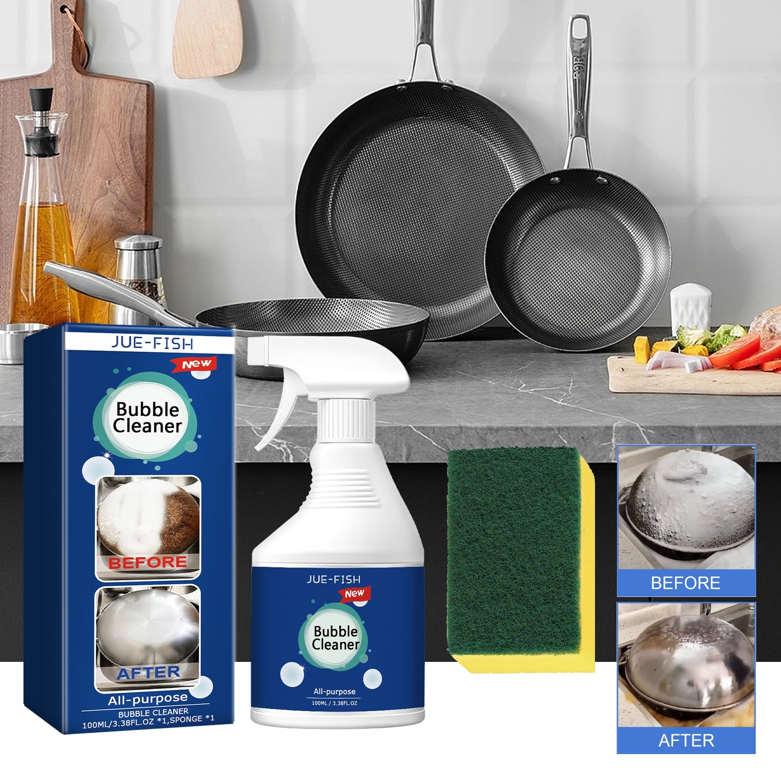 Bubble Kitchen Oil Cleaner