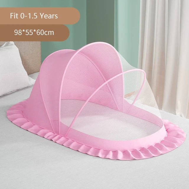 Baby mosquito net cover baby crib Mongolian yurt full face mosquito proof cover children&