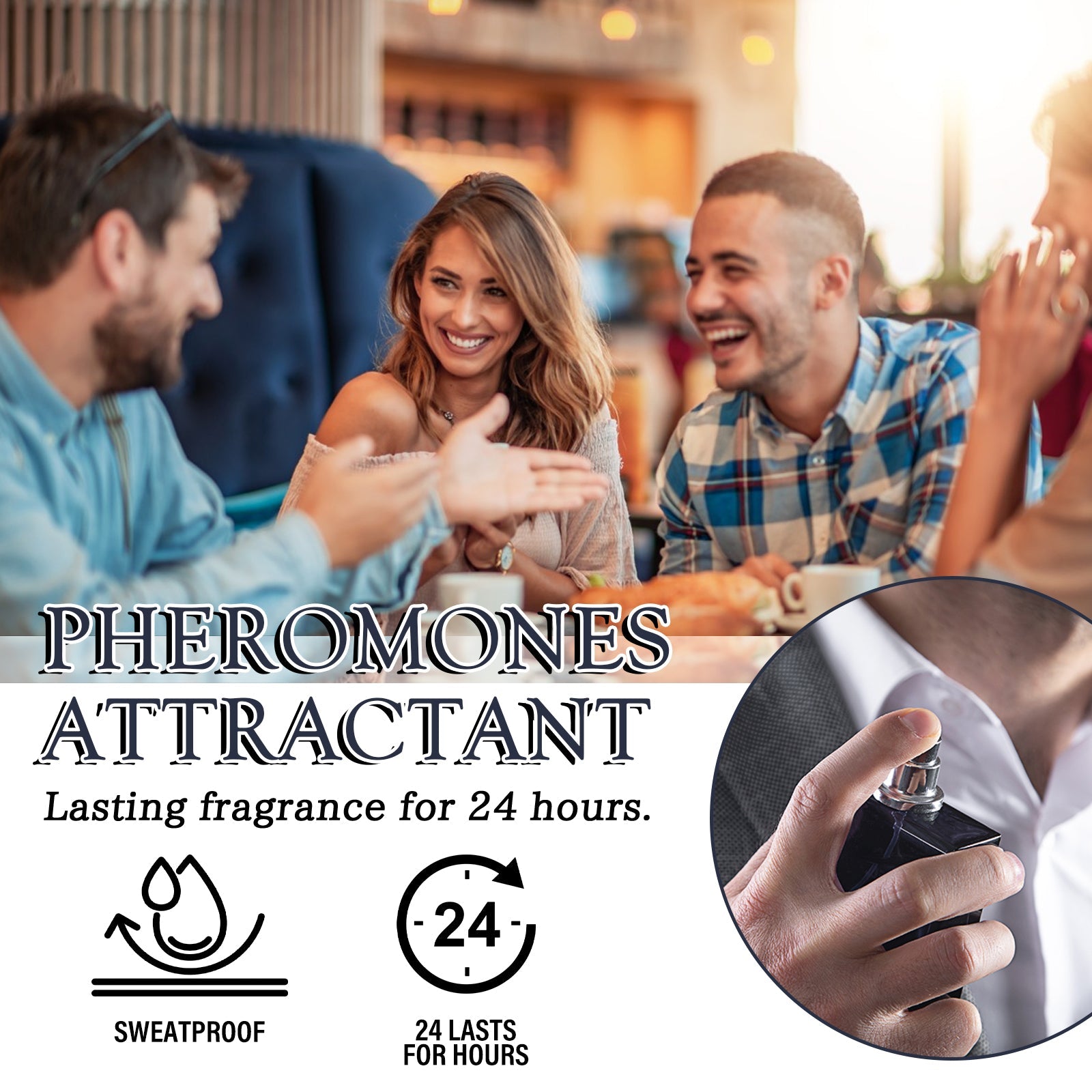 Pheromones Attractant, Natural Fresh Light Fragrance Lasting Fragrance Release Charm Niche Couple Dating Atmosphere Perfume
