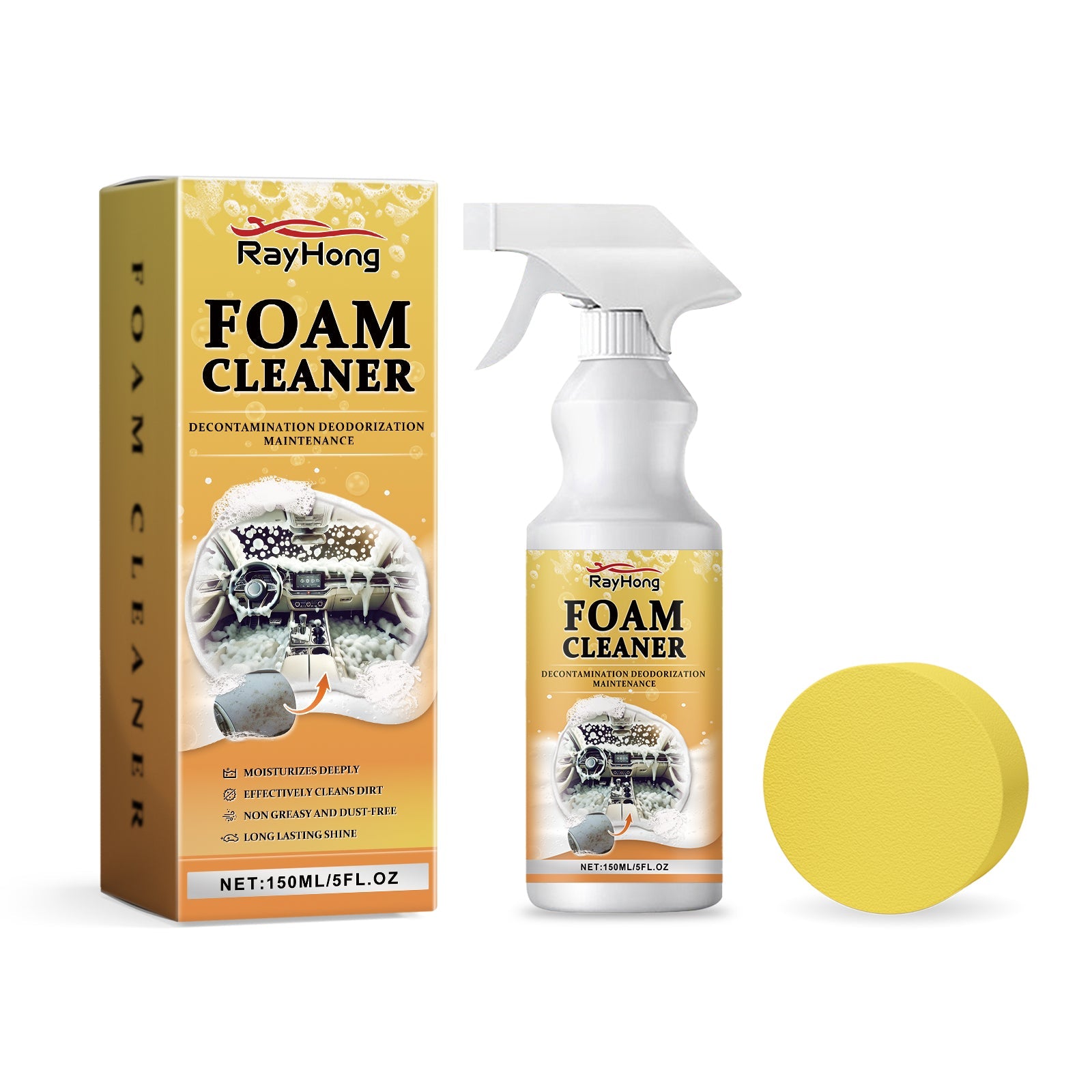 Car Multi-Purpose Foam Cleaner Interior Seat Instrument Panel Car Paint Maintenance Foam Cleaner