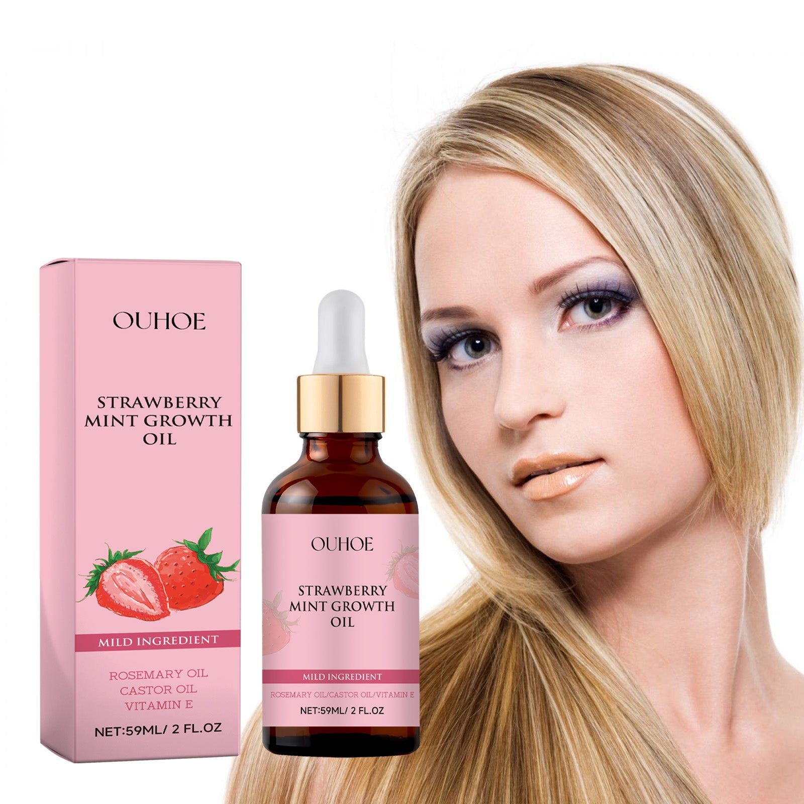 Hair Care Essential Oil Nourishes Frizzy Tail, Smooth Hair, Light Fragrance, Refreshing, Non-Sticky And Glossy Hair Care Essential Oil