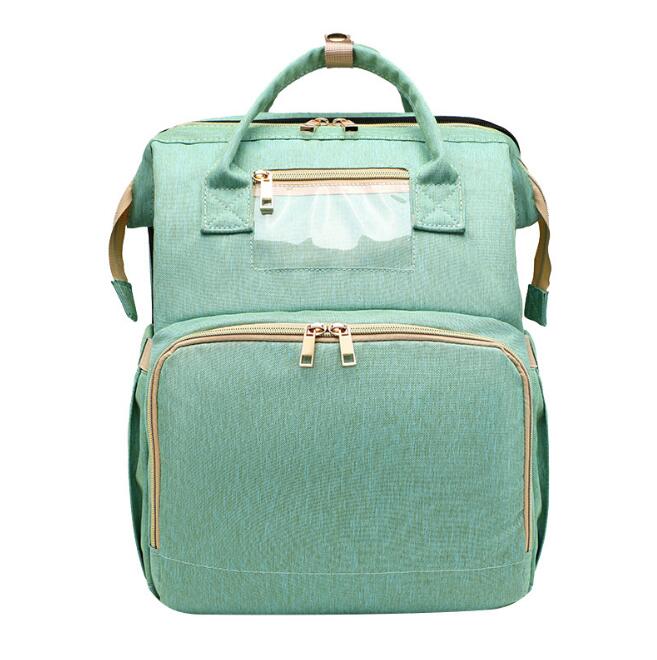 2in1 Multifunctional Baby folding bed Travel Portable Large Capacity Shoulder Mommy Folding Crib Bags