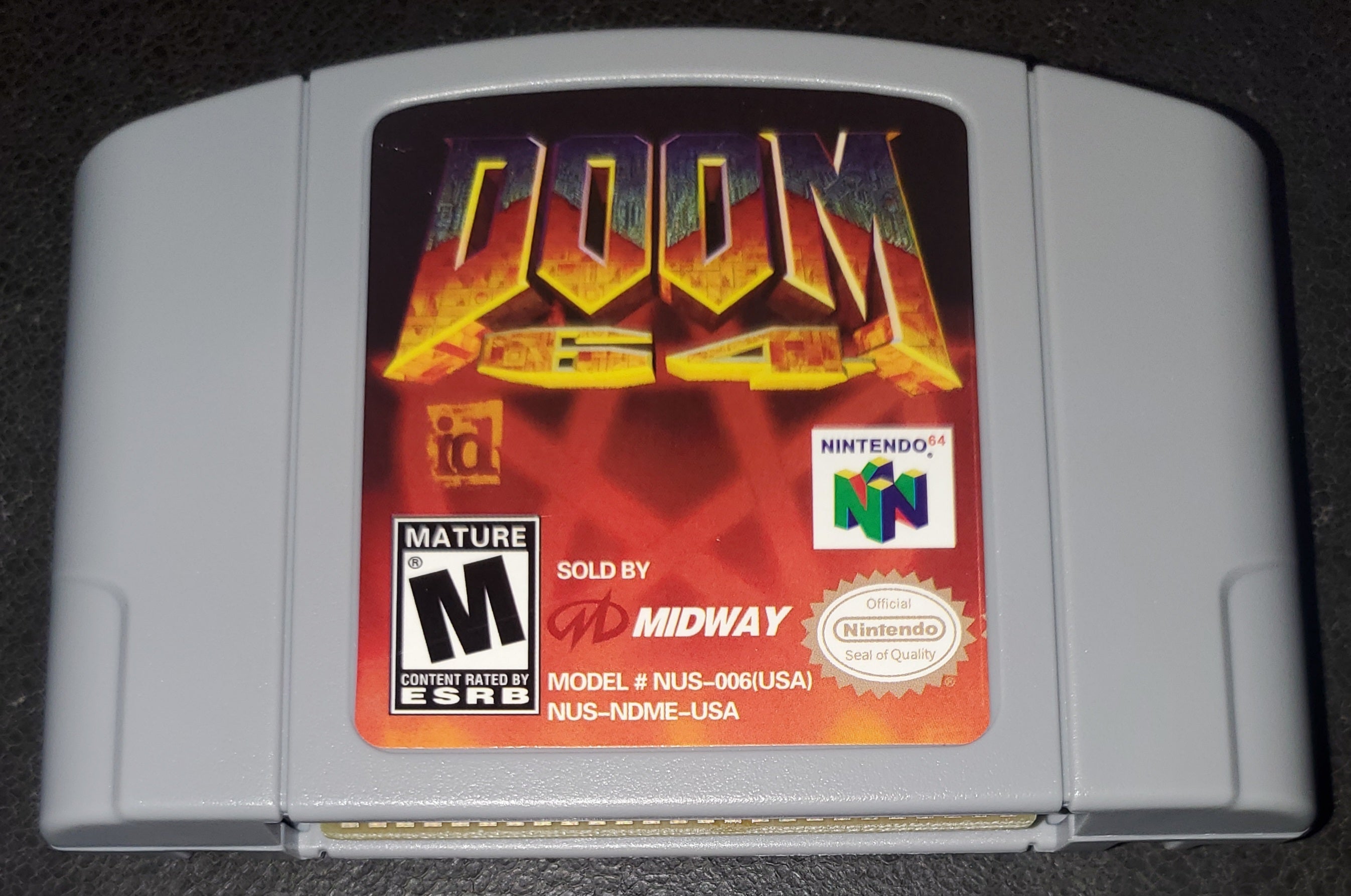 Doom 64 Nintendo 64 N64 Video Game Cartridge