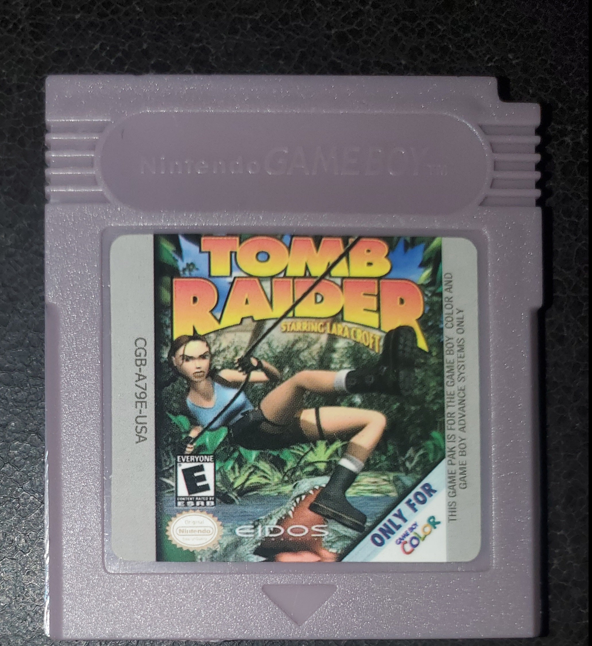 Tomb Raider GBC Video Game Catridge Gameboy Color