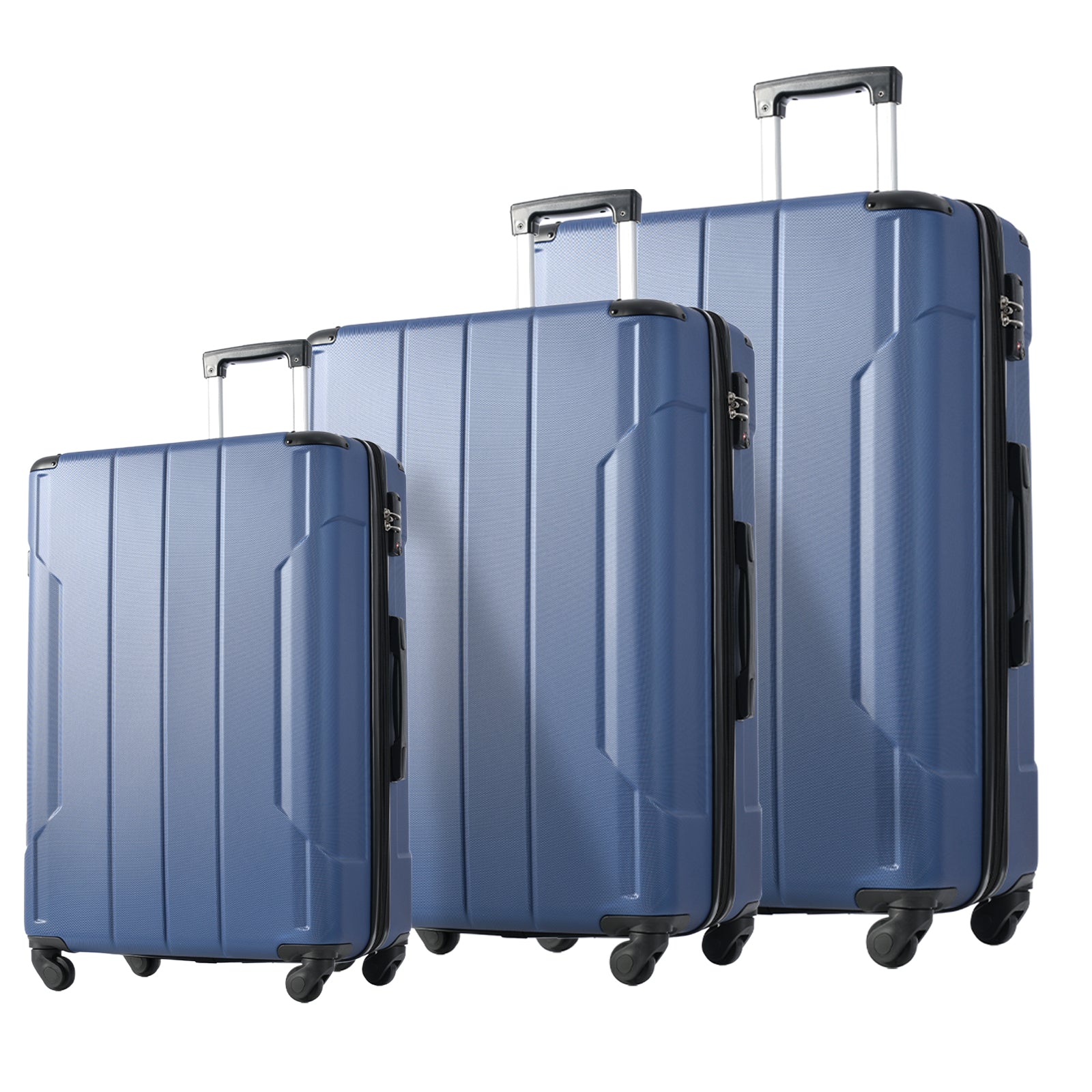 Hardshell Luggage Sets 3 Pcs Spinner Suitcase with TSA Lock Lightweight 20&