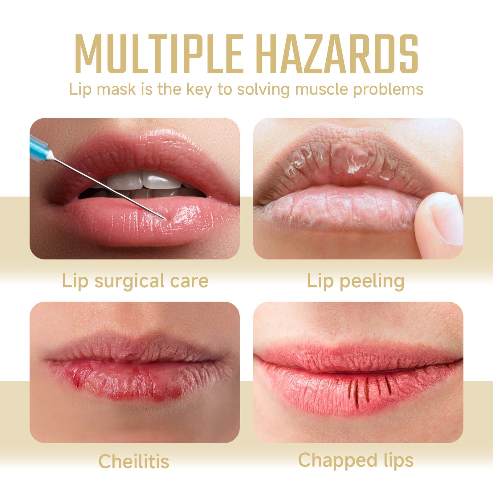 Collagen Lip Mask Repair Dry, Hydrating, Hydrating And Light Lip Line Lip Mask