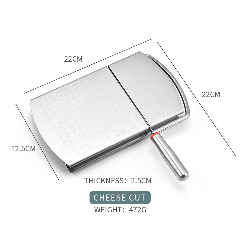 Cheese Cutter Stainless Steel With Graduated Slicer Household Baking Tool Butter Cheese Divider