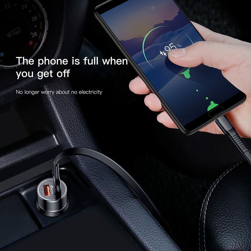 Baseus Dual USB Charge QC 3.0 Car Charger Fast Charging Universal 36W Car USB Charger