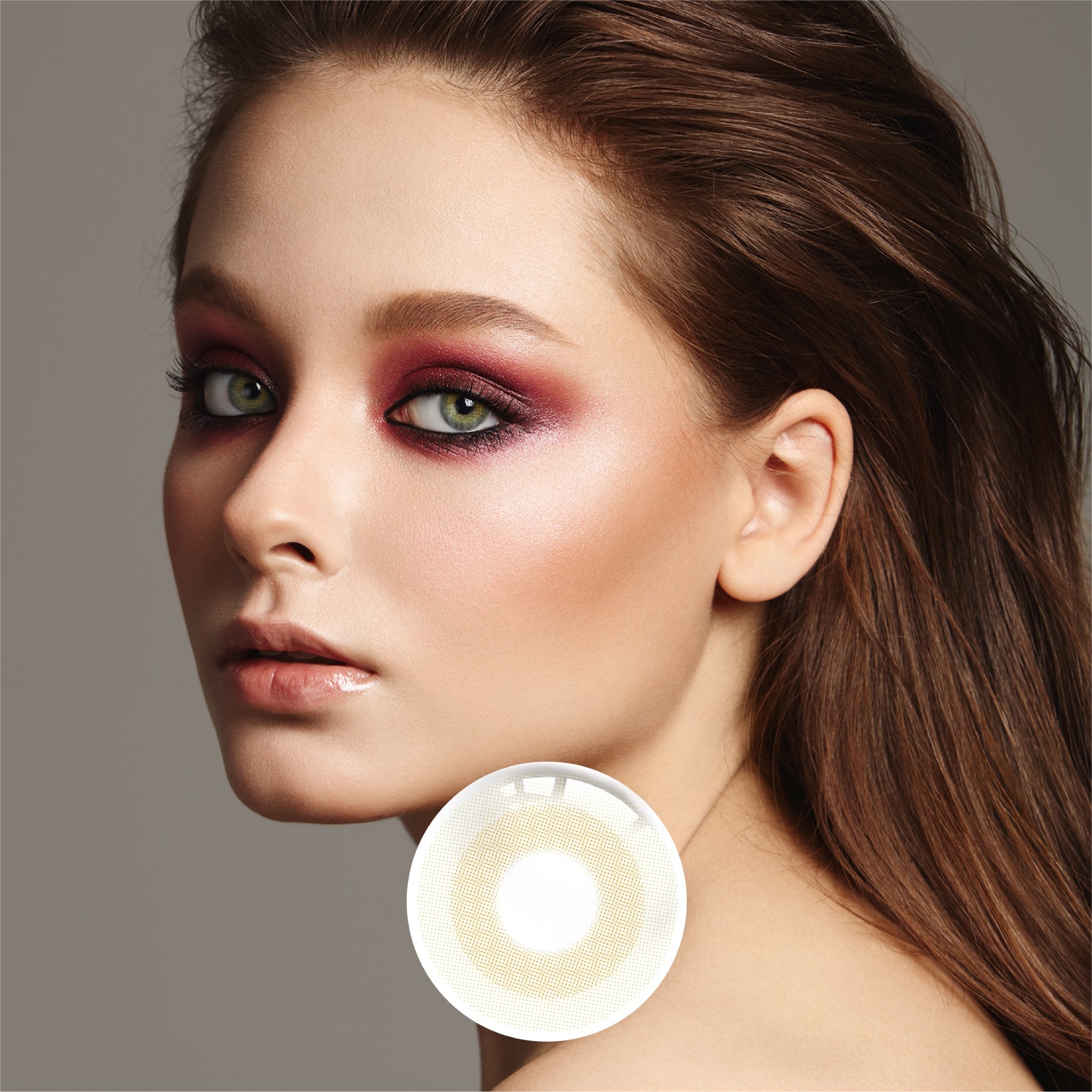 1Pcs FDA Certificate Eyes Beautiful Pupil Colorful Girl Cosplay Contact Lenses BROWN(0-600°)