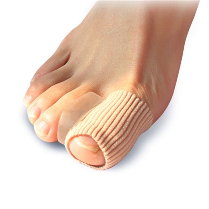 1 pair Toe Separator Corrector Hallux Valgus Straightener Orthodontic Toe Braces Silicone Toe Foot Cover Care Tool