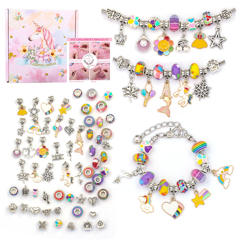Cartoon Pink Set DIY Handmade Jewelry Children&