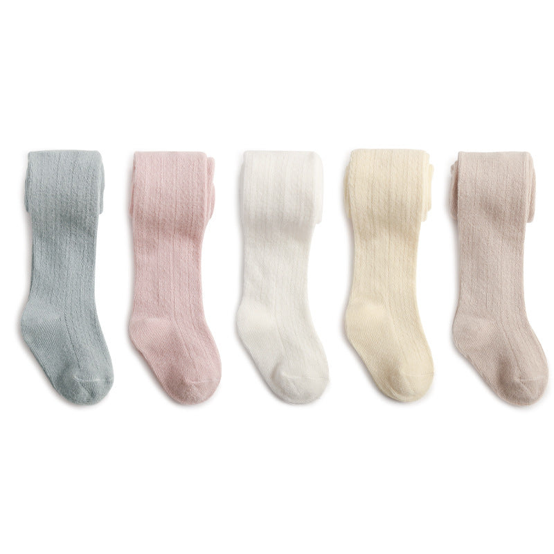 Spring And Summer Baby Girl Leggings Combed Cotton Boneless One-Piece Socks Mesh Outer Wear Cute Thin Children&