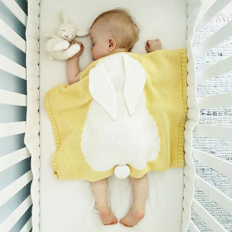 New Rabbit Ears Blanket Three Dimensional Rabbit Blanket Children&