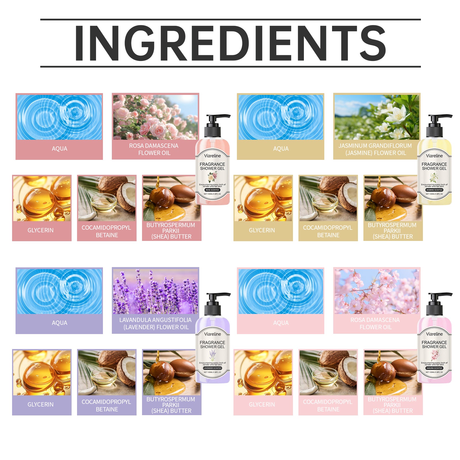 Fragrant Body Wash (Jasmine Fragrance) Moisturize And Moisturize Skin To Improve Dry Women&