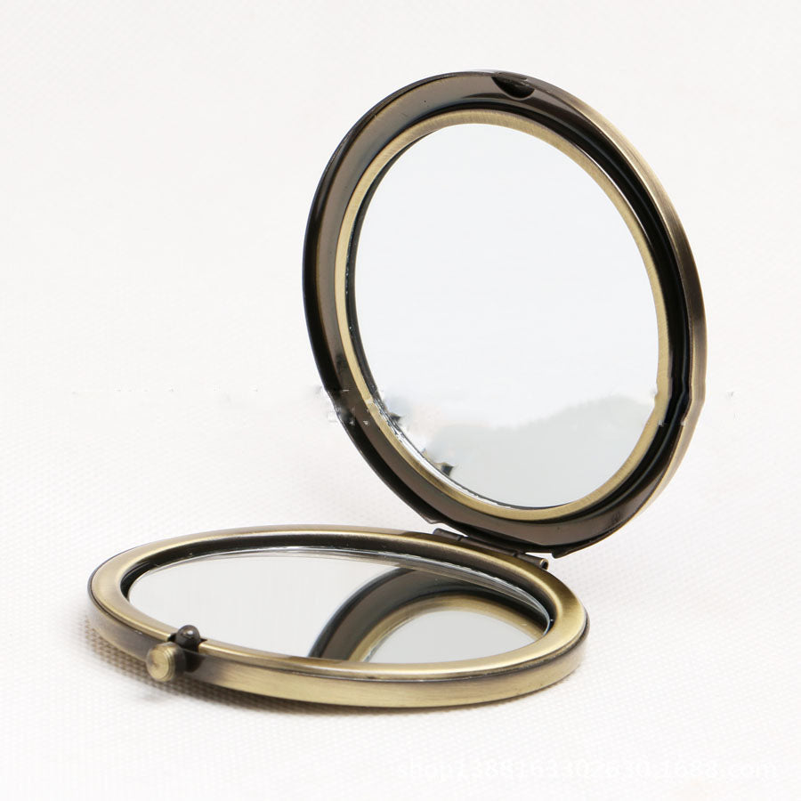 Mini Pocket Cosmetic Compact Mirror Foldable Double Sides Pocket Mirror Girl Beauty Tools