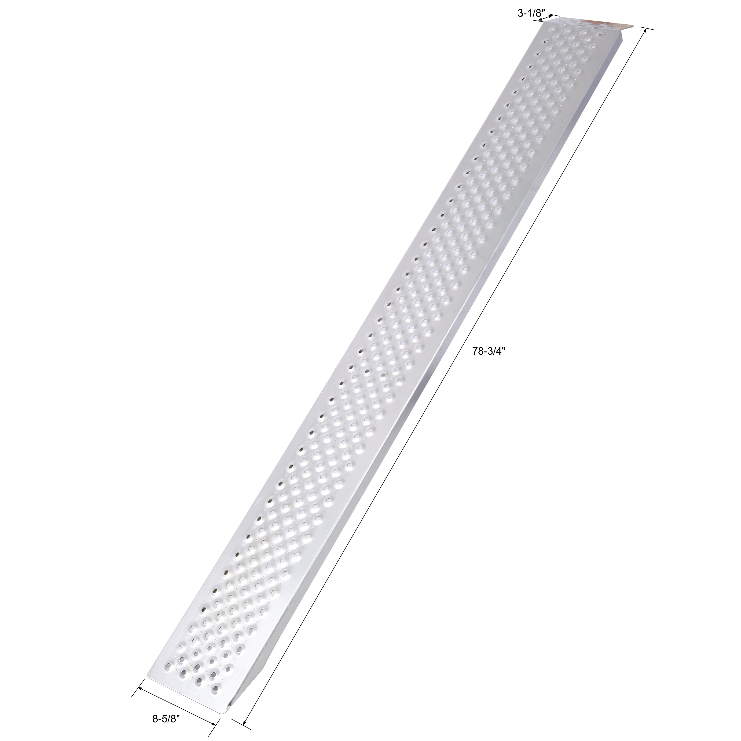 Aluminum ramp, 78 "Lx8.5" W lightweight loading ramp, 880 pounds/PR capacity, portable ramp, 2PCS