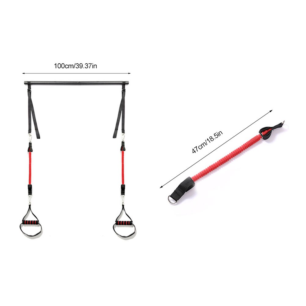 Resistance Band Pilates Stick Gym Exercise Muscle Power Tension Bar With Fitness Stick Home Body Work Out Fitness Pull Rope