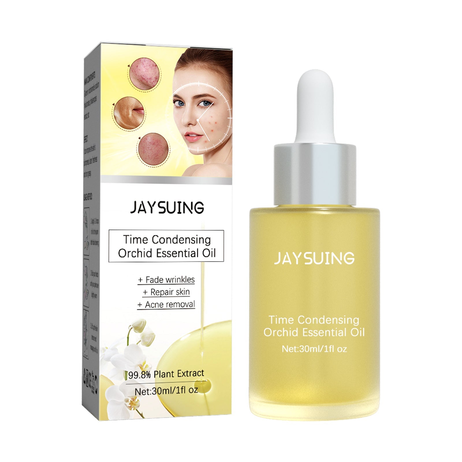 Orchid Acne Essential Oil Cleans And Brightens Pores And Hydrates Facial Care Essence
