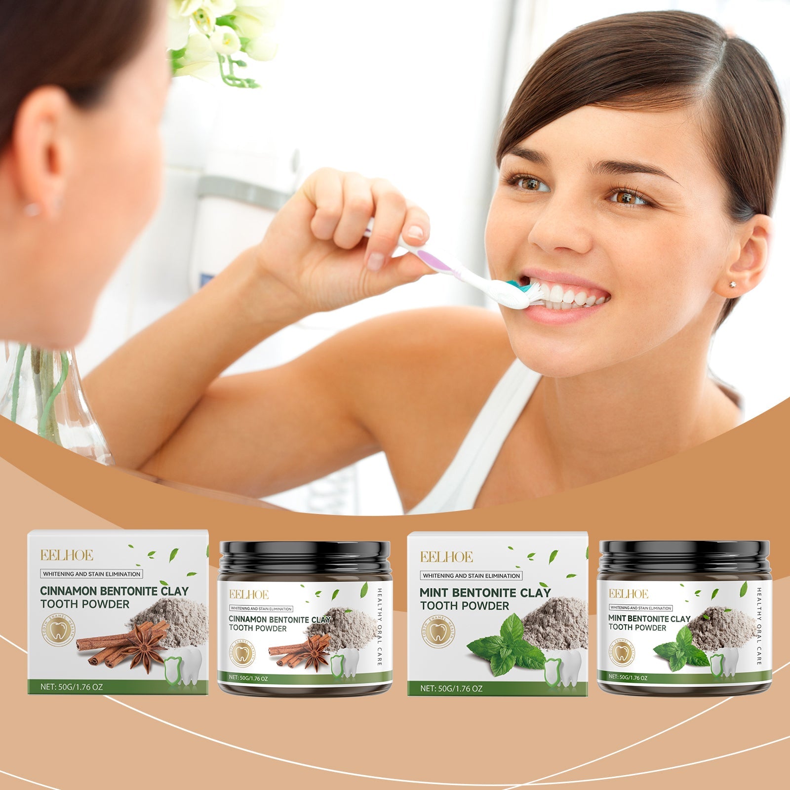 Volcanic Ash Dental Cleaning Powder Clean Bad Breath Confident Smile Teeth Cleaning Care Beauty Dental Powder