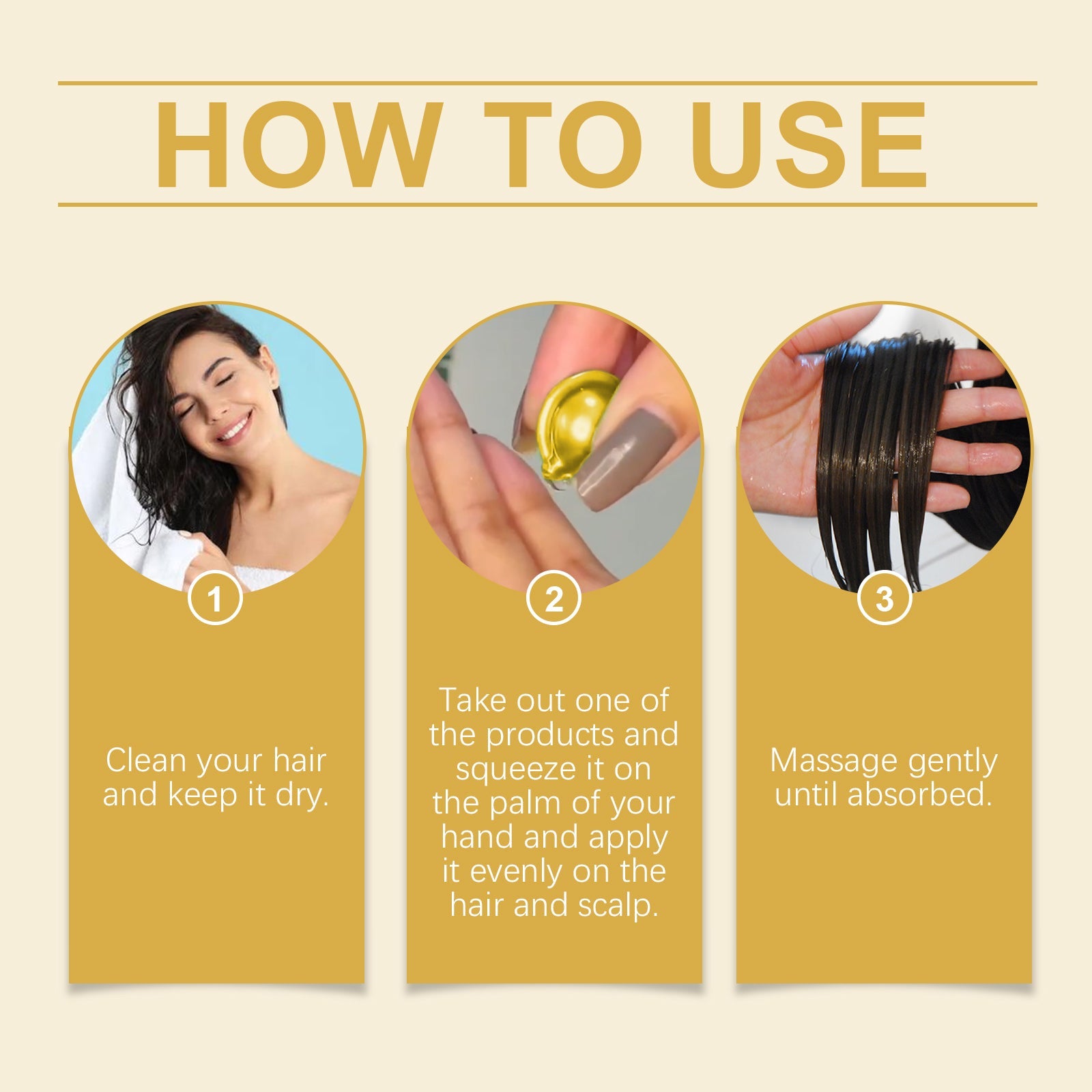 Morocco Hair Care Essential Oil Capsules Improve Dry Hair And Irritated Hair, Soft And Moisturizing Hair Care Essential Oil