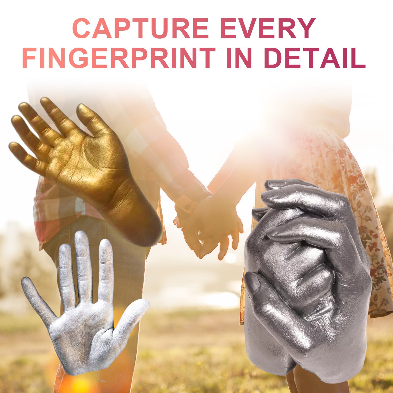 Couple Hand Model Clone Powder, Valentine&