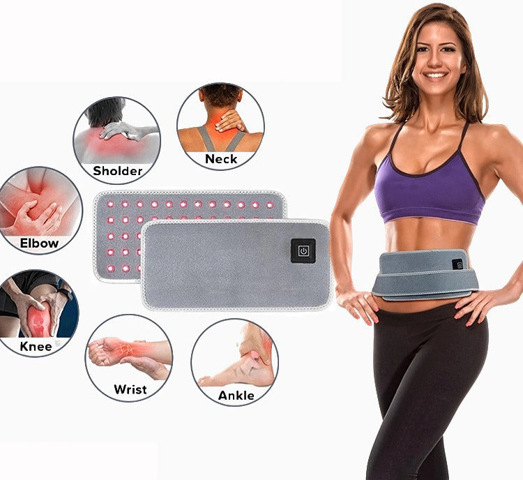 60 LEDs Infrared Therapy Pad for Lumbar Disc Herniation: Compact, Portable, and Promotes Blood Circulation
