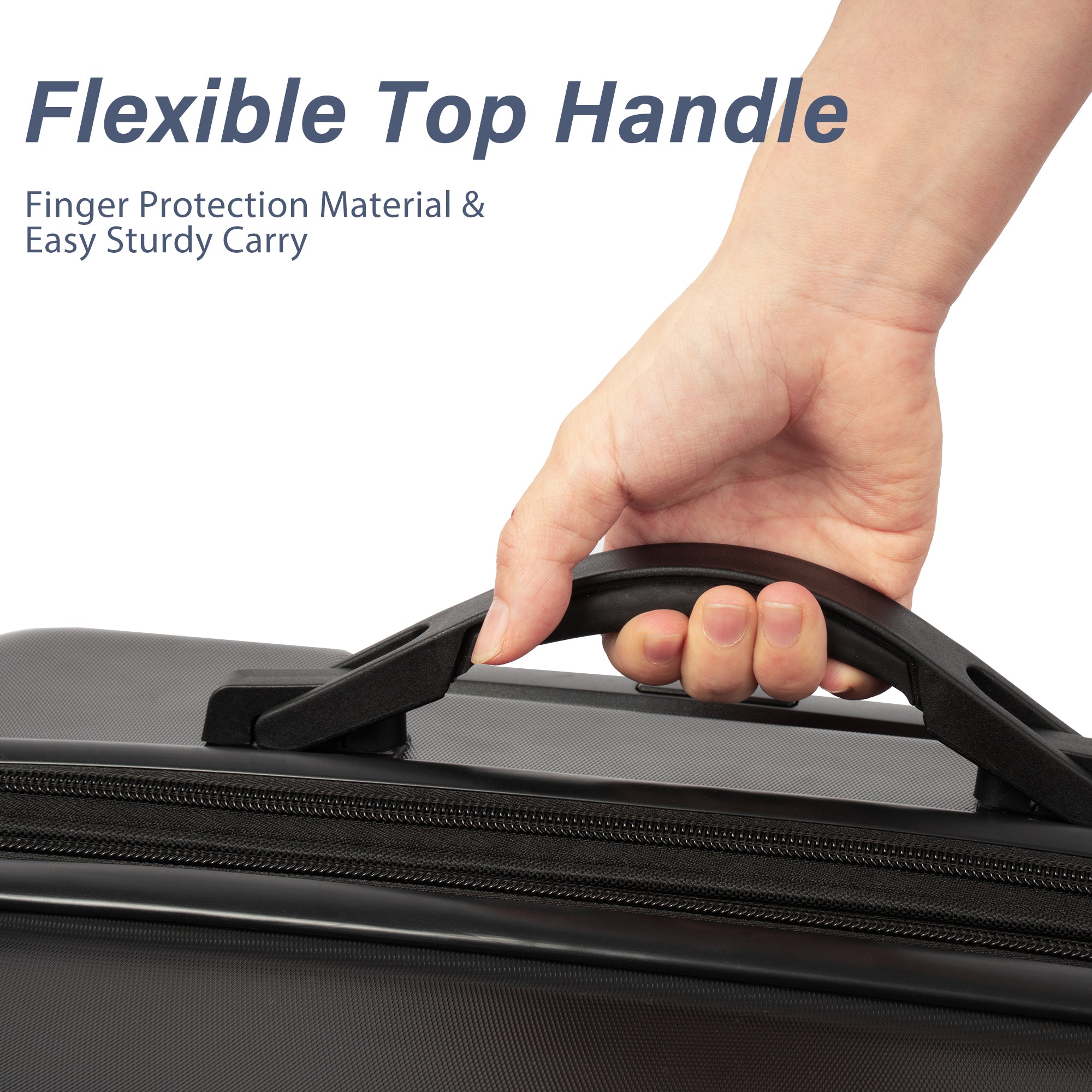 Hardshell Luggage Sets 3 Pcs Spinner Suitcase with TSA Lock Lightweight 20&