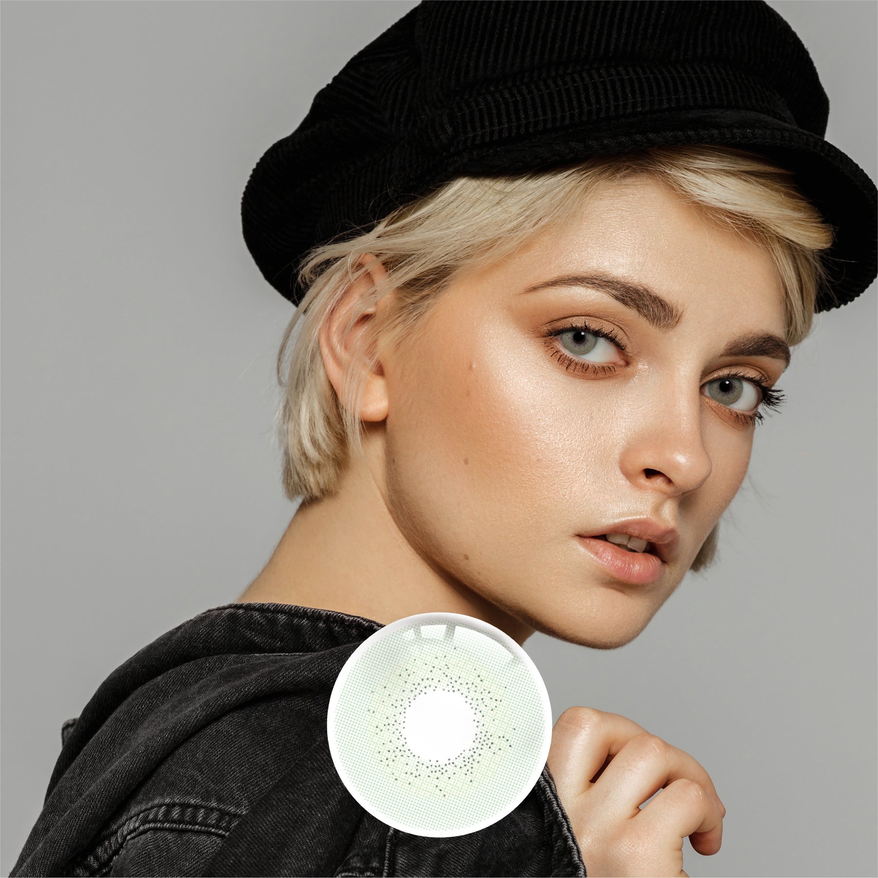 1Pair FDA Certificate Eyes Beautiful Pupil Colorful Girl Cosplay Contact Lenses EMILY LIGHT GREEN