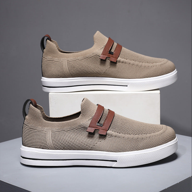 Soft elastic mesh shoes sports shoes lightweight business men&