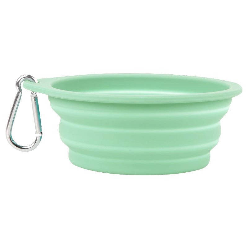 Silicone Foldable Bowl Portable Pet Bowl 600ml Cat Bowl Travel Pet Portable Dog Bowl