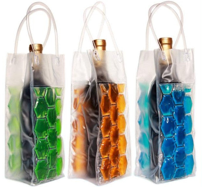 Rapid Ice Wine Cooler PVC Beer Bag Outdoors Ice Gel Picnic CoolSacks Wine Cooler Chillers Frozen Bottle